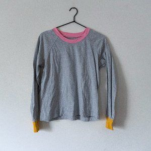 Madewell Long sleeve color-block t-shirt small